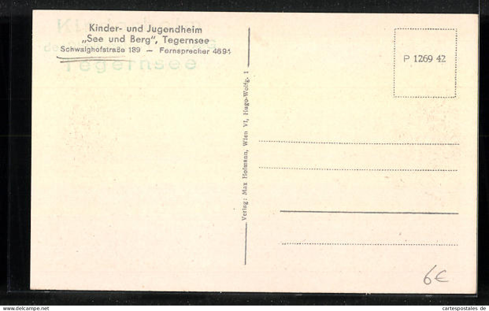 AK Tegernsee, Kinder- Und Jugendheim See Und Berg In Der Schwaighofstrasse 189  - Tegernsee