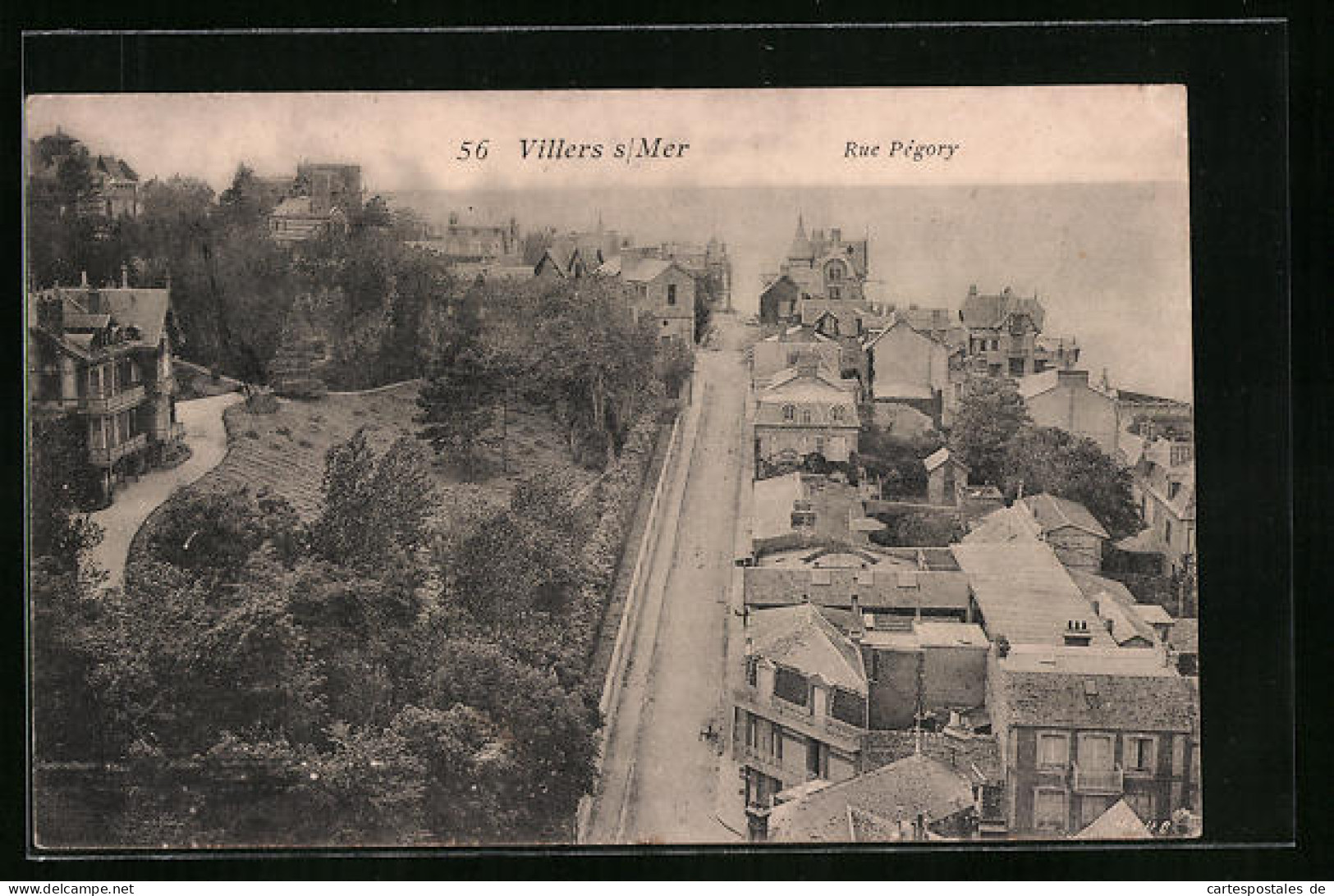 CPA Villers-sur-Mer, Rue Pégory  - Villers Sur Mer