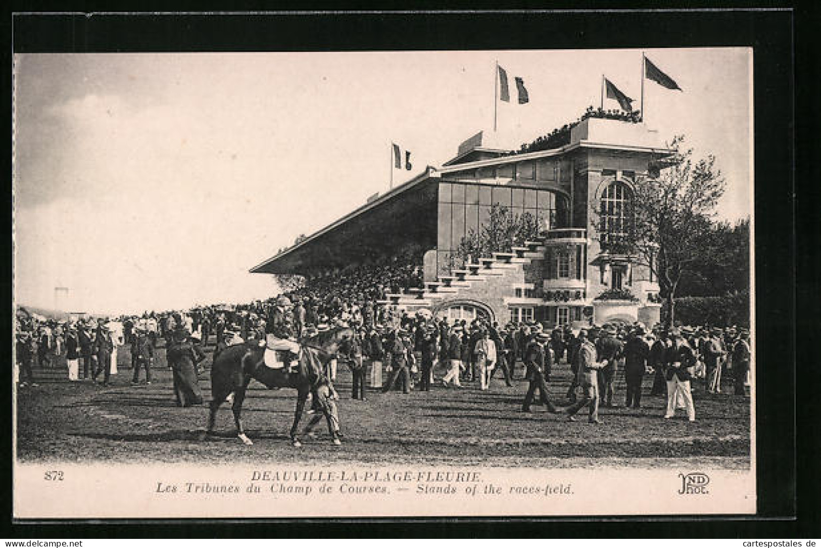 CPA Deauville-la-Plage-Fleurie, Les Tribunes Du Champ De Courses  - Deauville