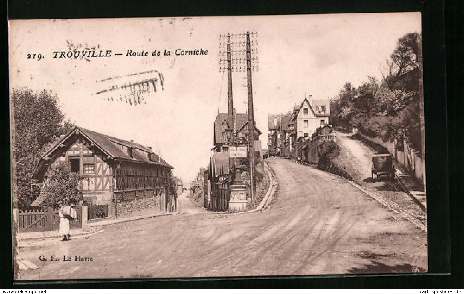 CPA Trouville, Route De La Corniche  - Trouville