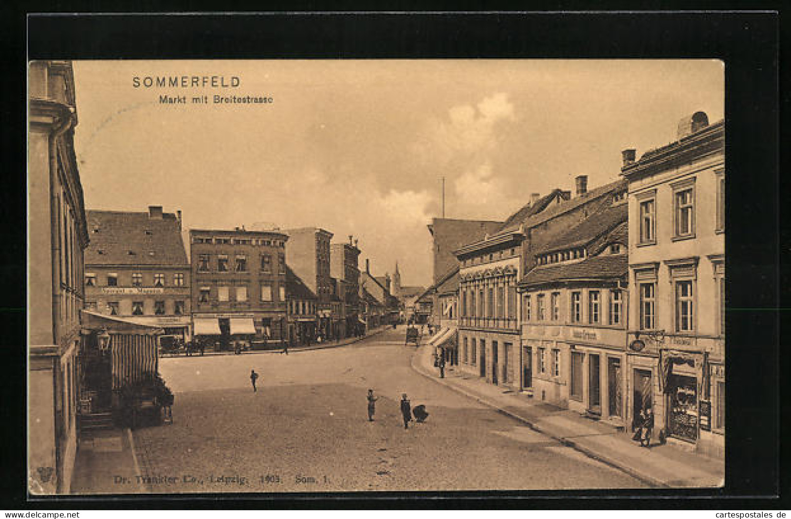 AK Sommerfeld, Markt Mit Breitestrasse  - Autres & Non Classés