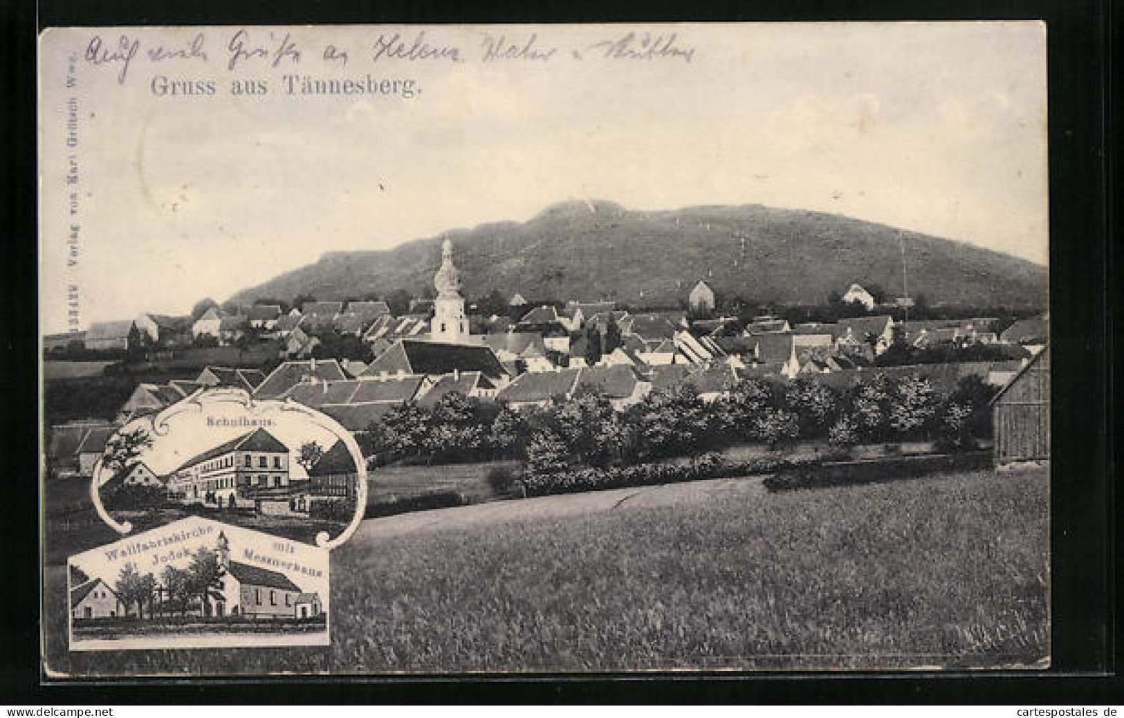 AK Tännesberg, Teilansicht, Wallfahrtskirche St. Jokok Mit Messnerhaus  - Other & Unclassified