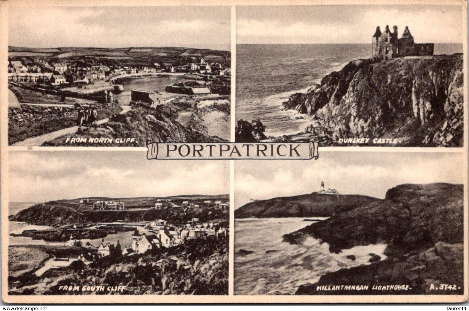 14-5-2024 (5 Z ) VERY OLD B/w (not Posted) UK - Portpatrick Lighthouse  Phare - Phares