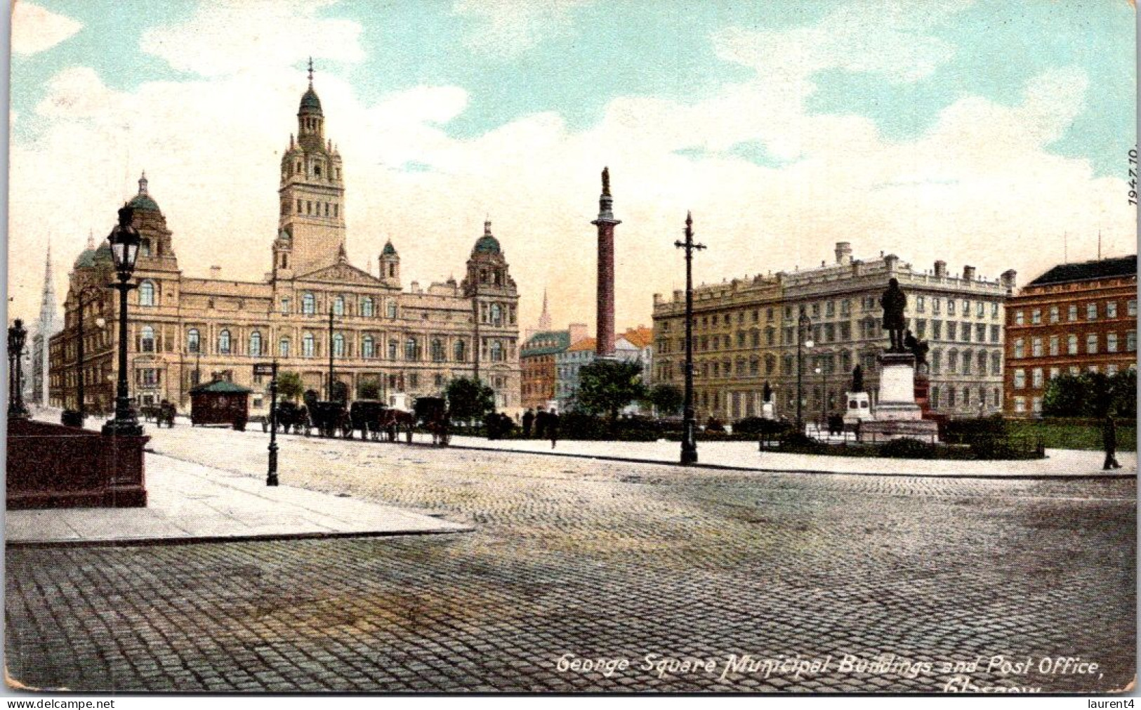 14-5-2024 (5 Z ) VERY OLD Colorised (not Posted) UK - Glasgow Post Office - Correos & Carteros