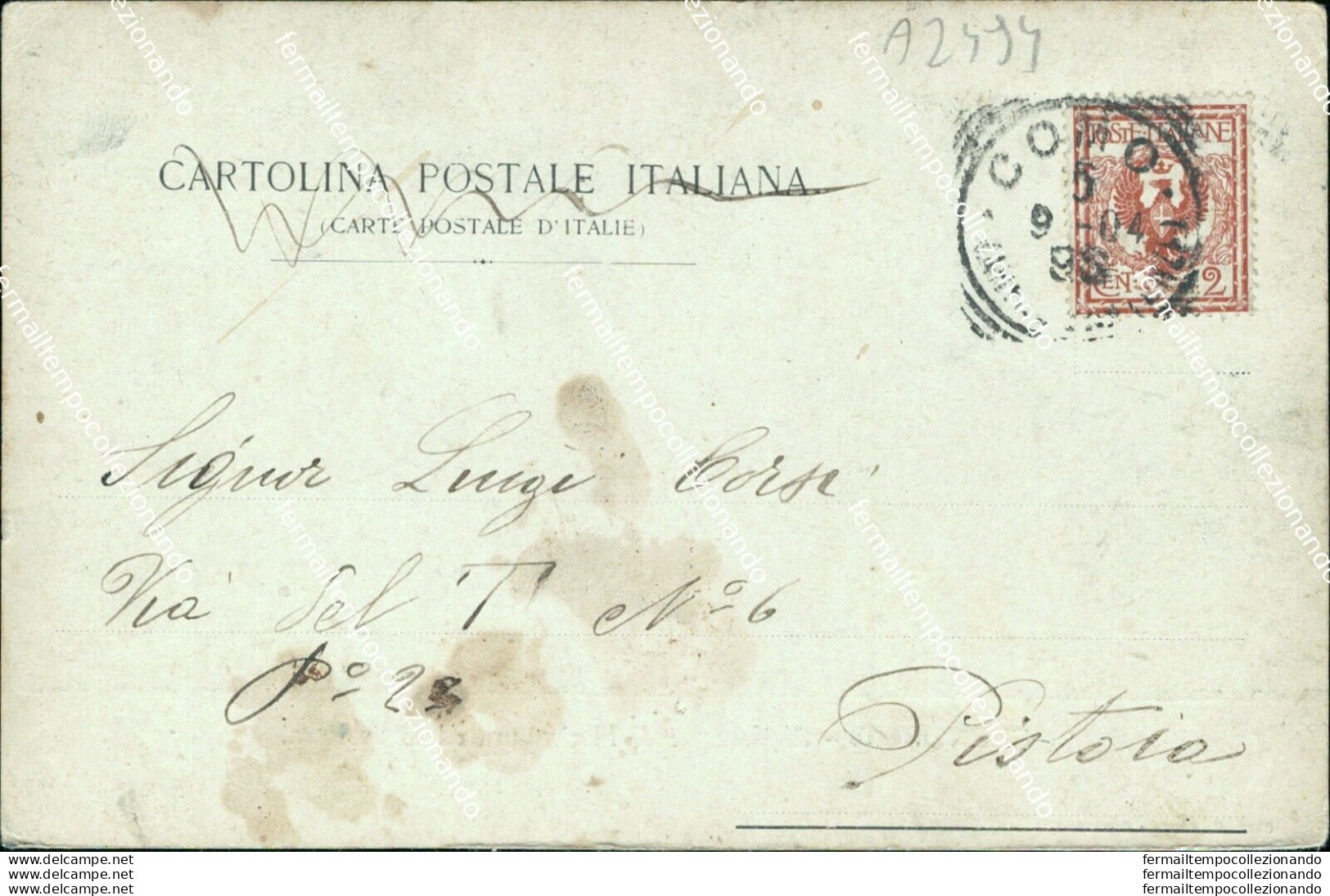Az494 Cartolina Cernobbio Esposizione Di Floricoltura Ed Orticoltura Como 1904 - Como