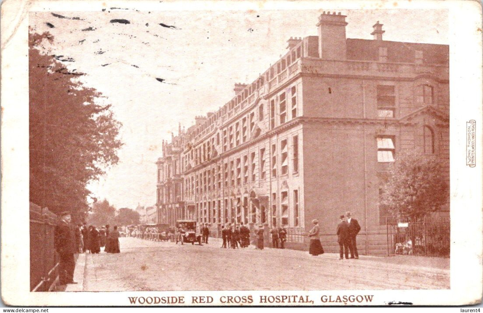 14-5-2024 (5 Z ) VERY OLD Sepia (posted) UK - Glasgow Red Cross Hospital - Salud