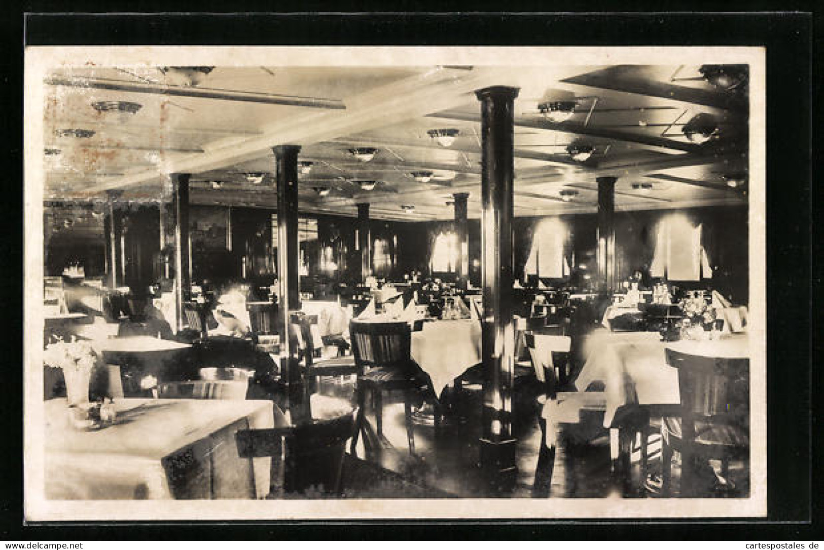 AK Passagierschiff MS Hansestadt Danzig, Speisesaal  - Steamers