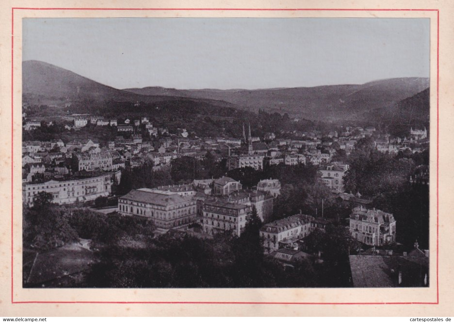 Fotoalbum 18 Fotografien Zedler U. Vogel, Darmstadt, Ansicht Baden-Baden, Bahnhof, Conversationshaus, Postplatz, Kapel  - Albums & Verzamelingen