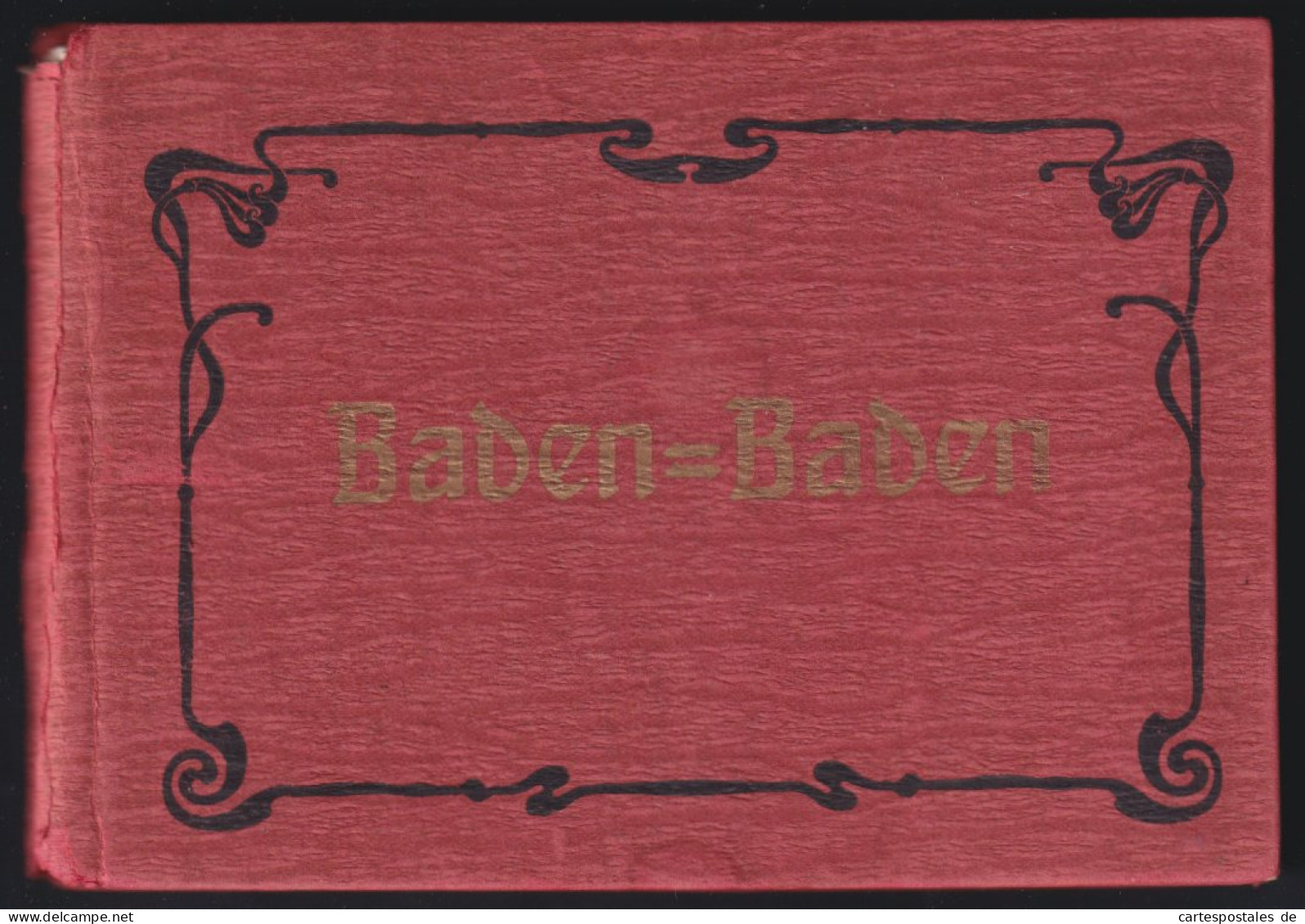 Fotoalbum 18 Fotografien Zedler u. Vogel, Darmstadt, Ansicht Baden-Baden, Bahnhof, Conversationshaus, Postplatz, Kapel 