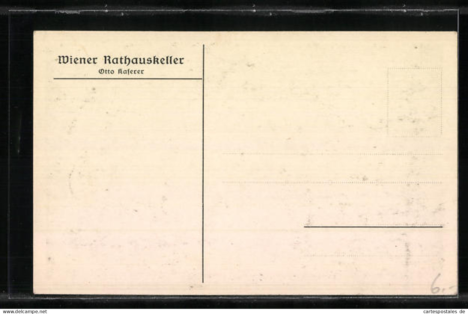 AK Wien, Grinzinger Keller Im Wiener Rathauskeller, Inh.: Otto Kaserer  - Other & Unclassified