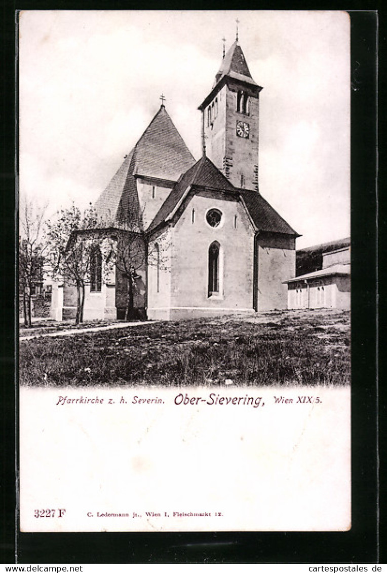 AK Wien-Obersievering, Pfarrkirche Zur Heiligen Severin  - Andere & Zonder Classificatie