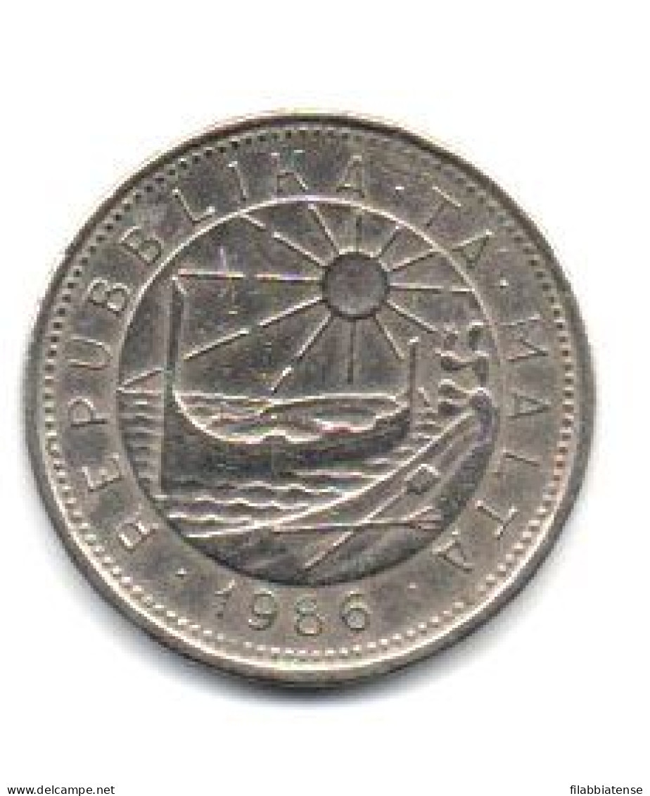 1986 - Malta 10 Cents        ---- - Malte