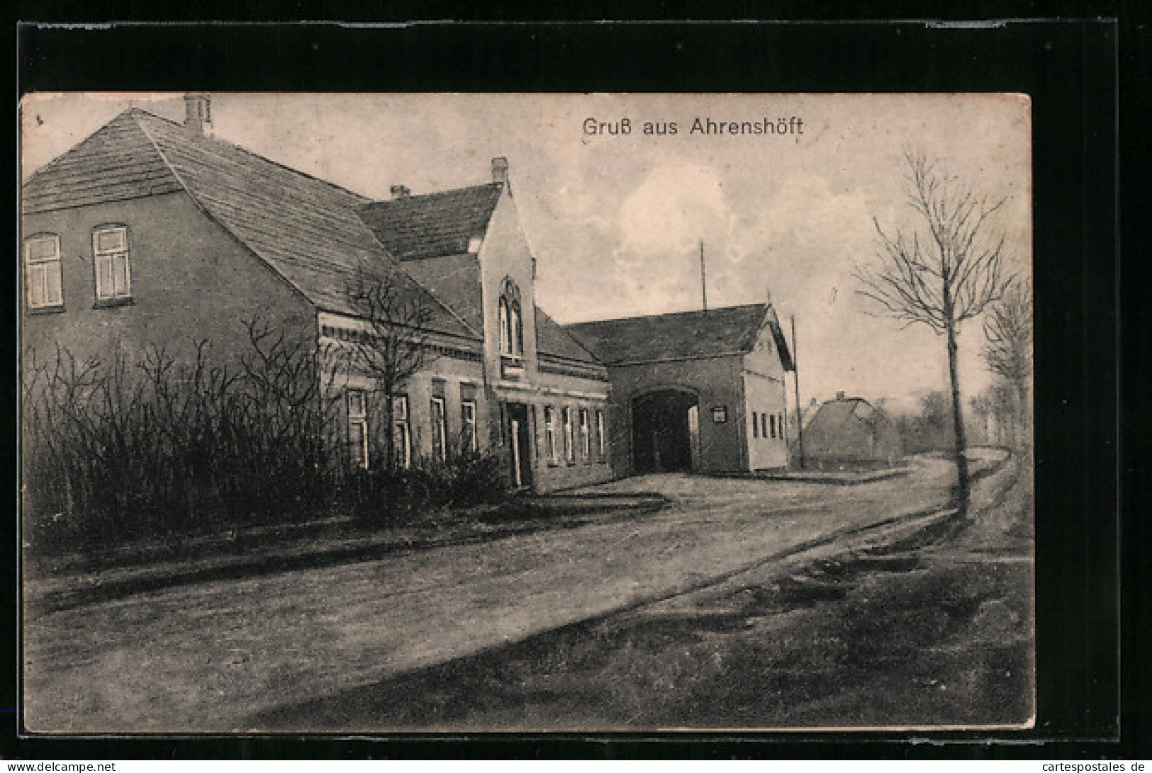 AK Ahrenshöft, Strassenpartie Mit Wohnhäusern  - Andere & Zonder Classificatie