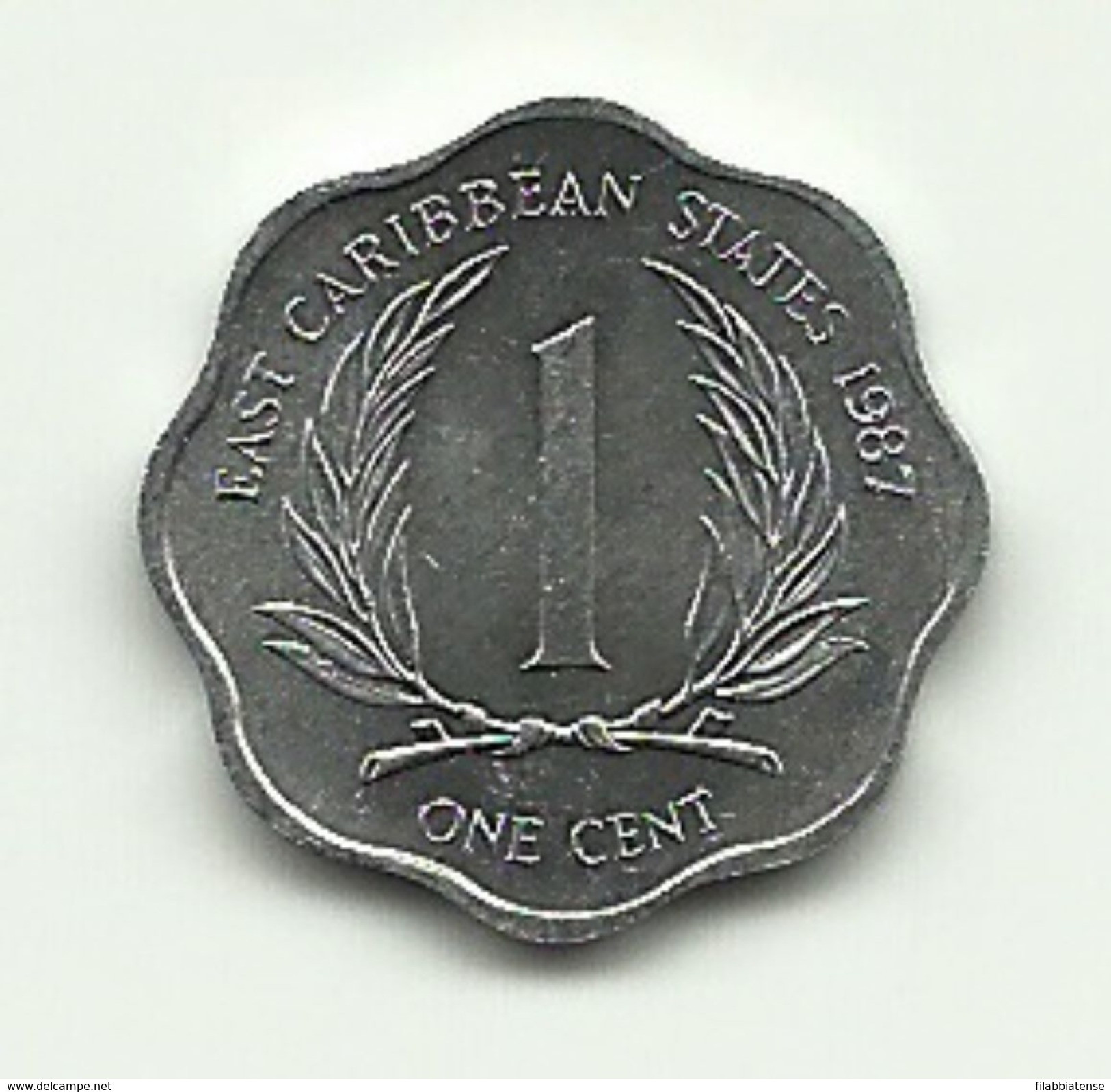 1987 - Caraibi Est 1 Cent, - Ostkaribischer Staaten