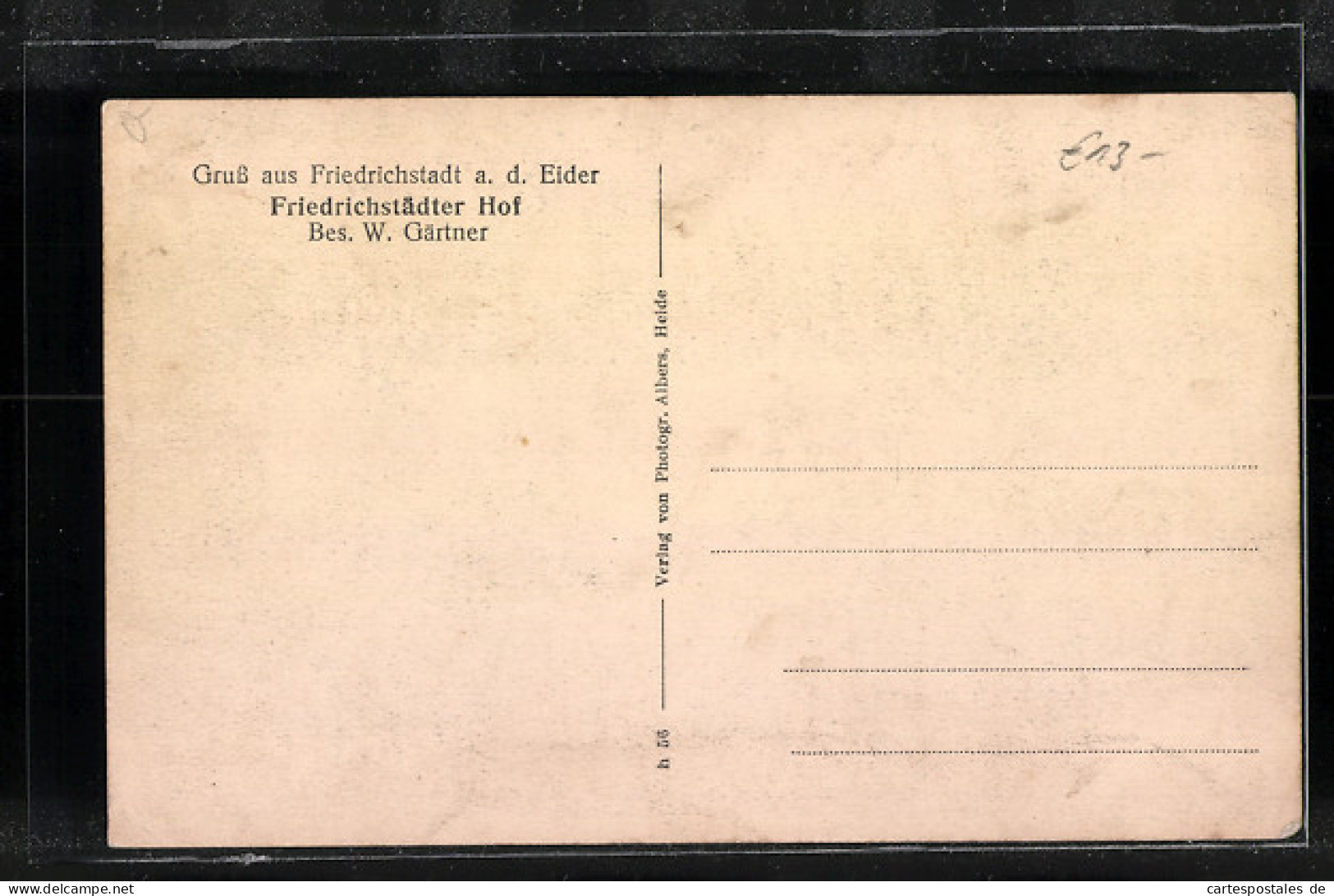 AK Friedrichstadt A. D. Eider, Innenansicht Des Friedrichstädter Hof  - Andere & Zonder Classificatie