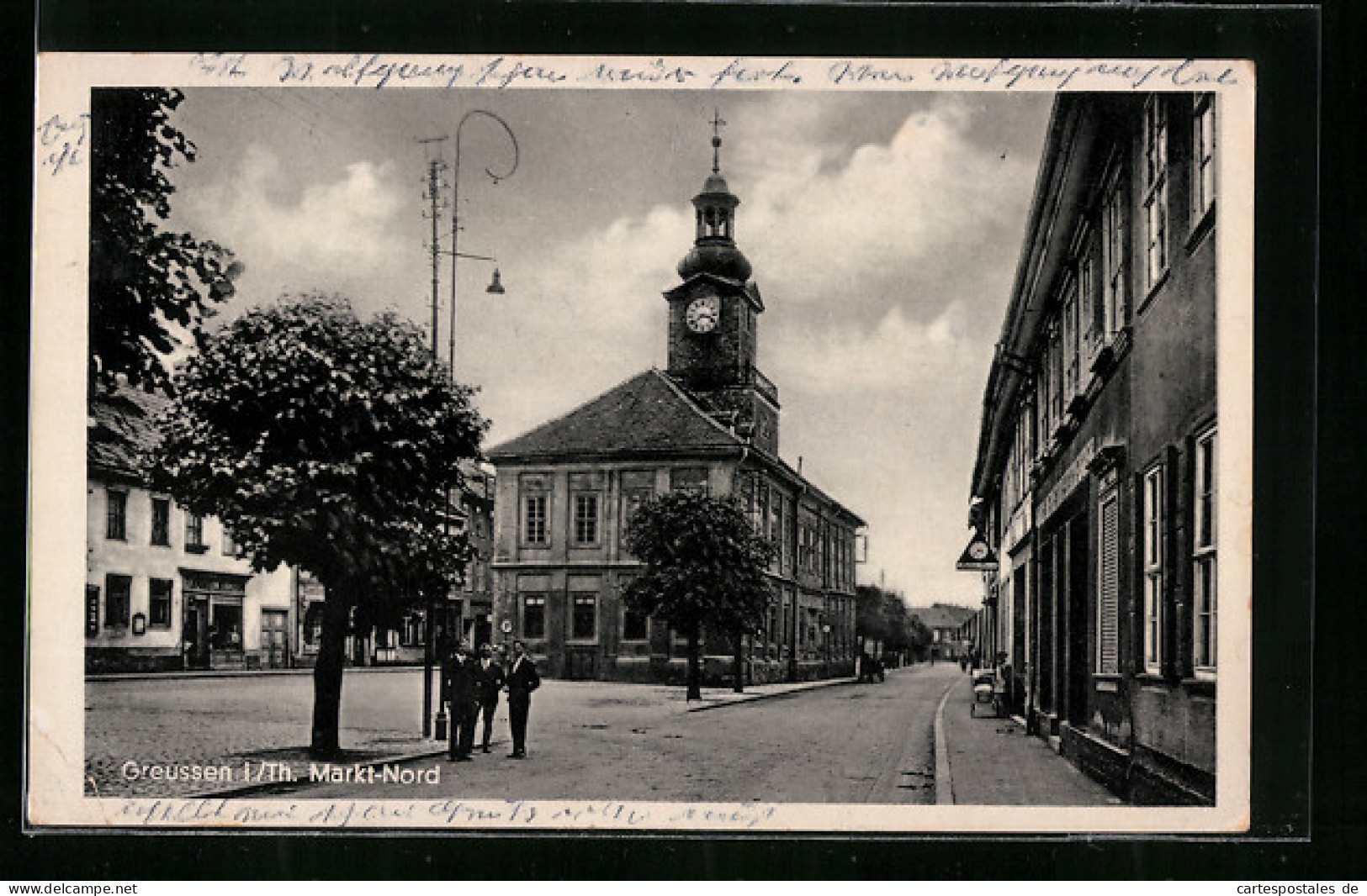 AK Greussen /Thür., Markt-Nord, Rathaus  - Autres & Non Classés