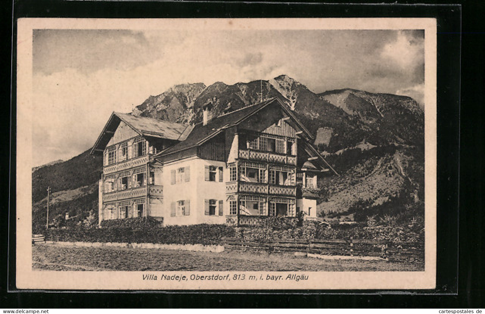 AK Oberstdorf I. Bayer. Allgäu, Hotel-Pension Villa Nadeje  - Oberstdorf