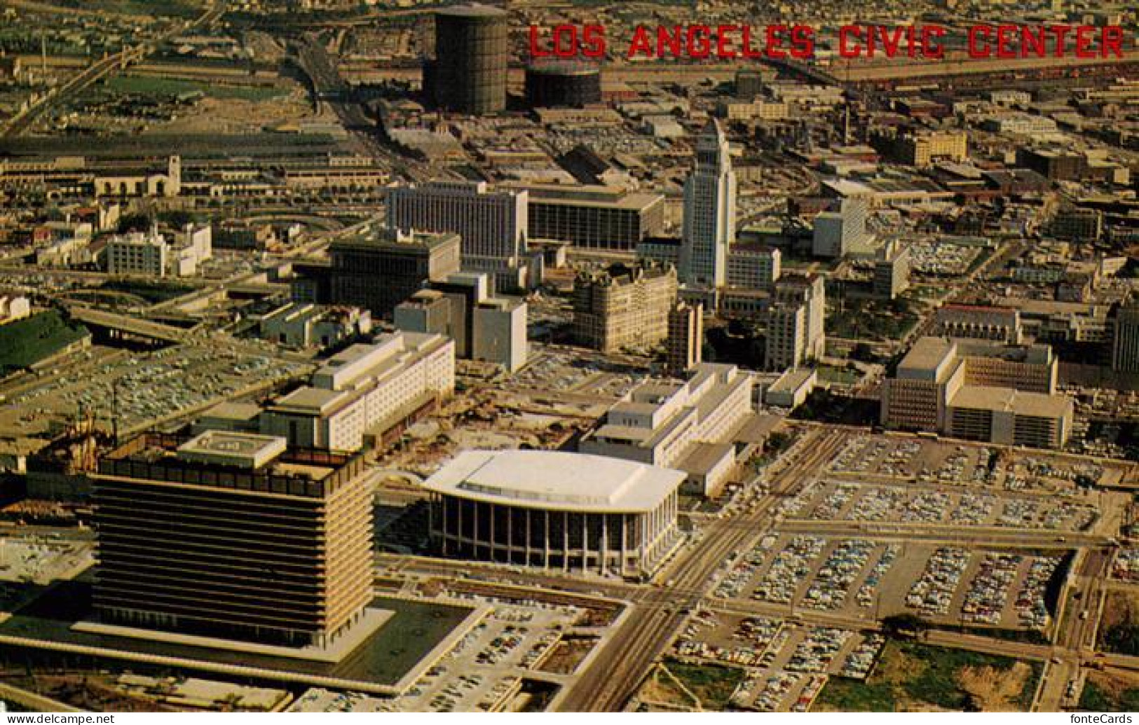 73956732 Los_Angeles_California_USA Civic Center Aerial View - Other & Unclassified