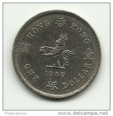 1989 - Hong Kong 1 Dollar, - Hongkong