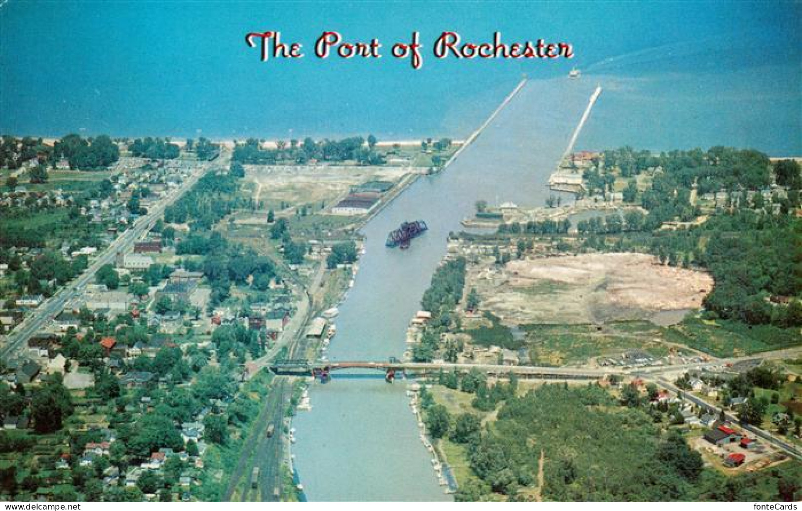 73956722 Rochester_New_York_USA Aerial View Of The Port - Altri & Non Classificati