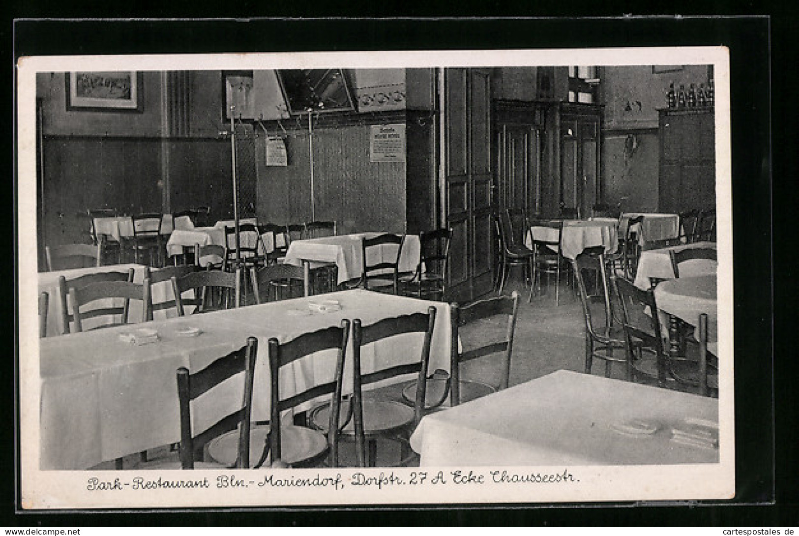 AK Berlin-Mariendorf, Park-Restaurant Von Fr. Katerbaum In Der Dorfstrasse 27a Ecke Chausseestrasse  - Tempelhof