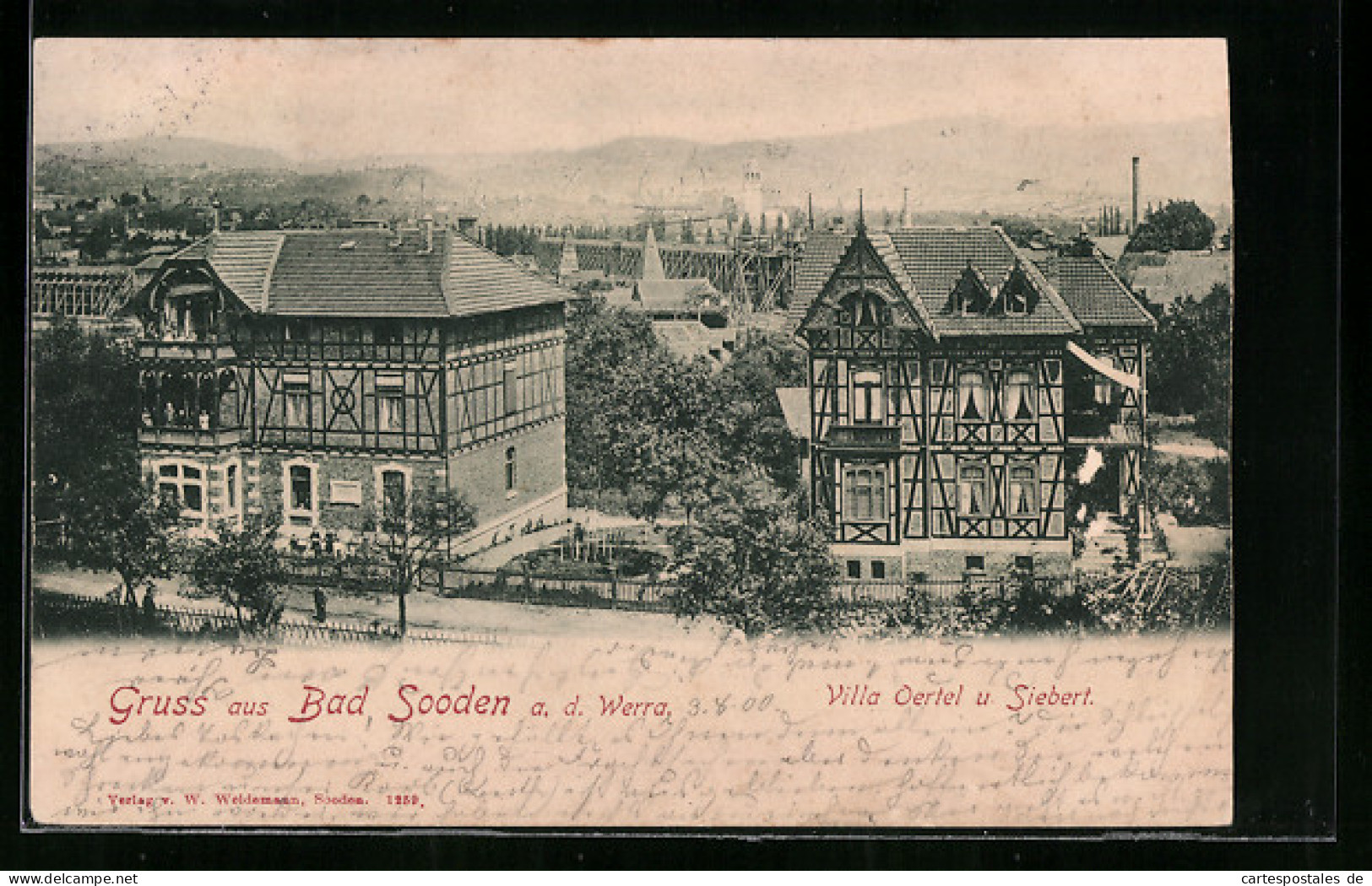 AK Bad Sooden A. D. Werra, Hotel-Villen Oertel Und Siebert  - Other & Unclassified