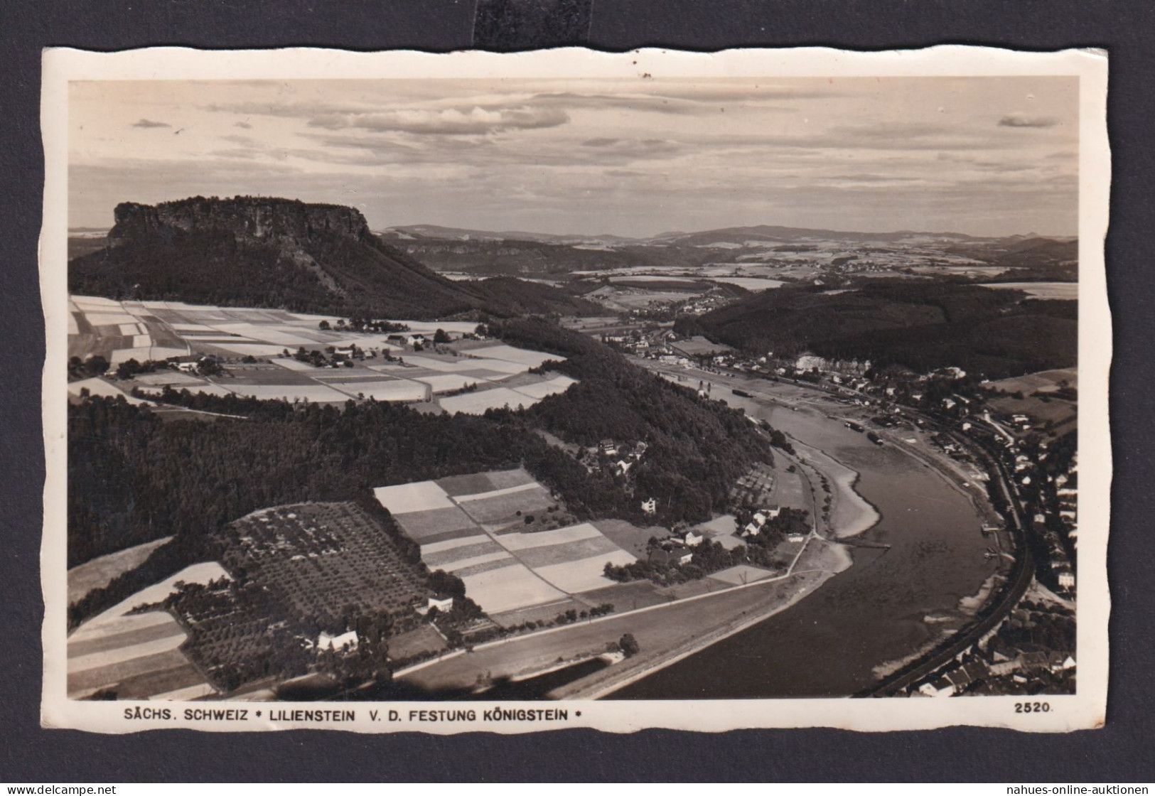 Ansichtskarte Lilienstein Sächsische Schweiz Sachsen Totalansicht M. Elbe - Sonstige & Ohne Zuordnung