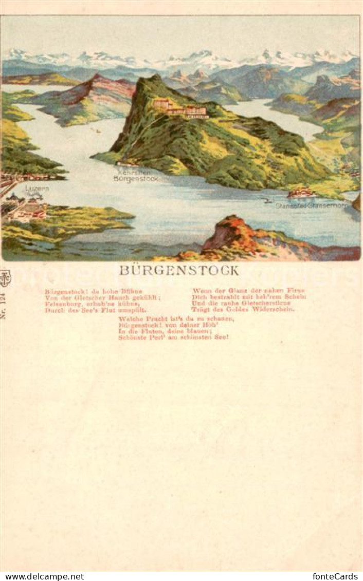 13735587 Buergenstock Vierwaldstaettersee Panorama Buergenstock - Sonstige & Ohne Zuordnung