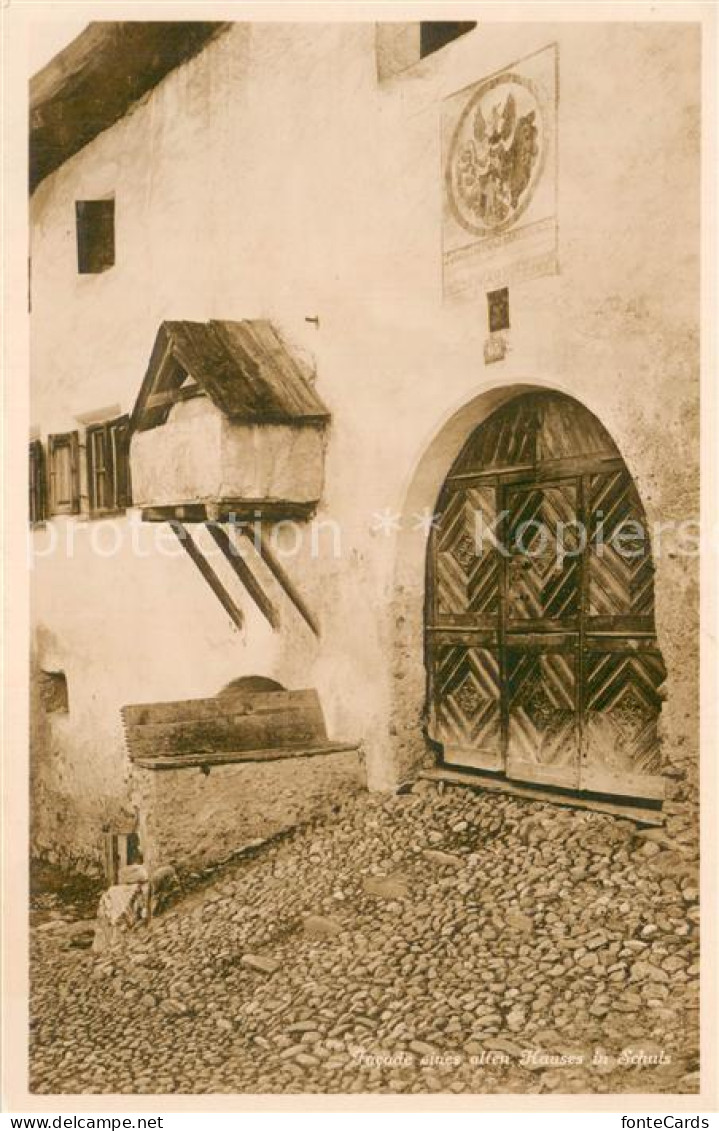 13735379 Schuls GR Fassade Eines Alten Hauses Schuls GR - Andere & Zonder Classificatie