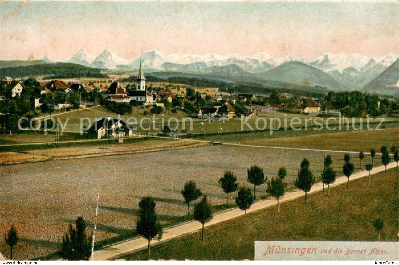 13731759 Muensingen Konolfingen BE Und Die Berner Alpen  - Other & Unclassified