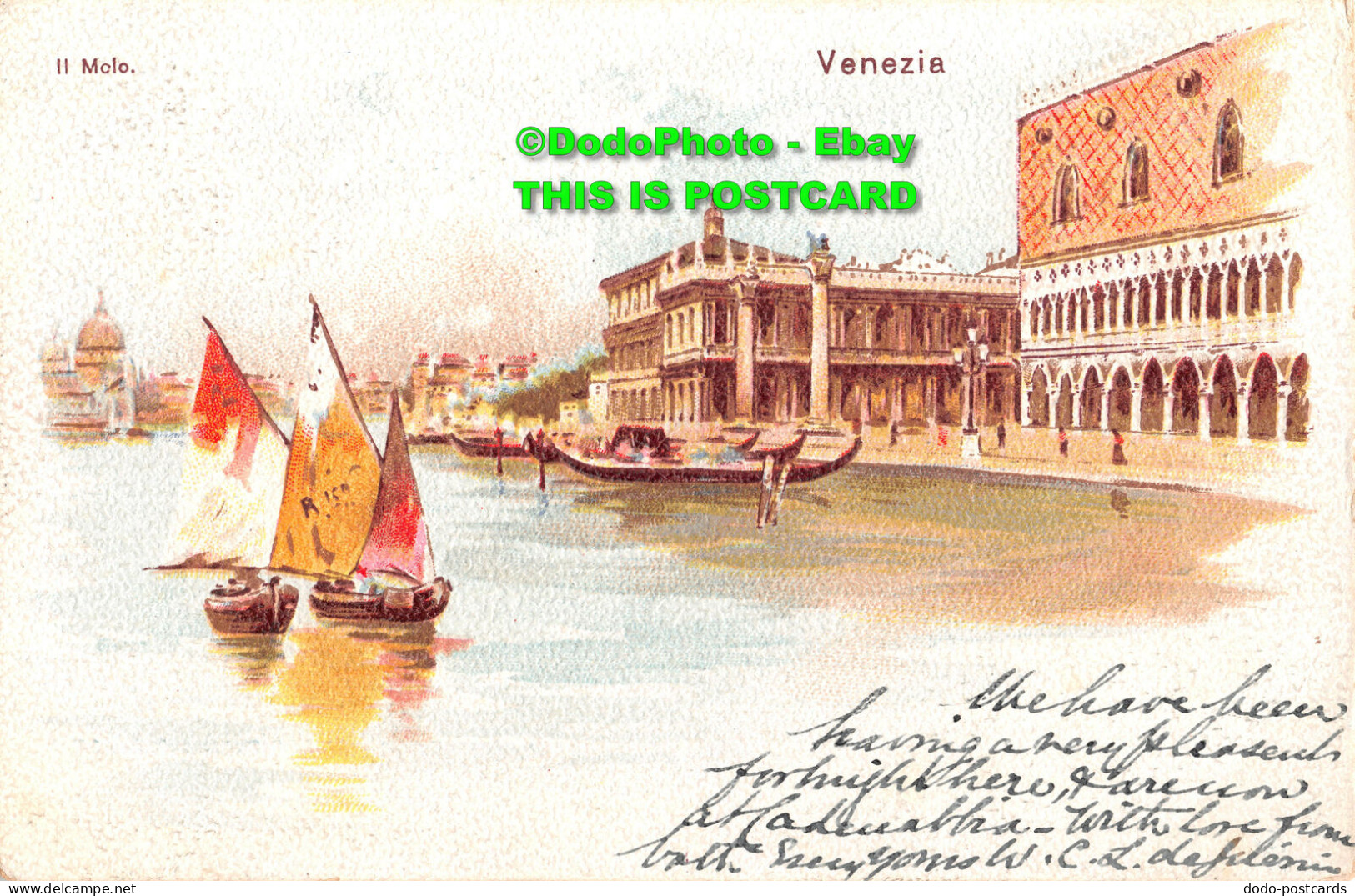 R347705 Venezia. Il Molo. Postcard. 1904 - World