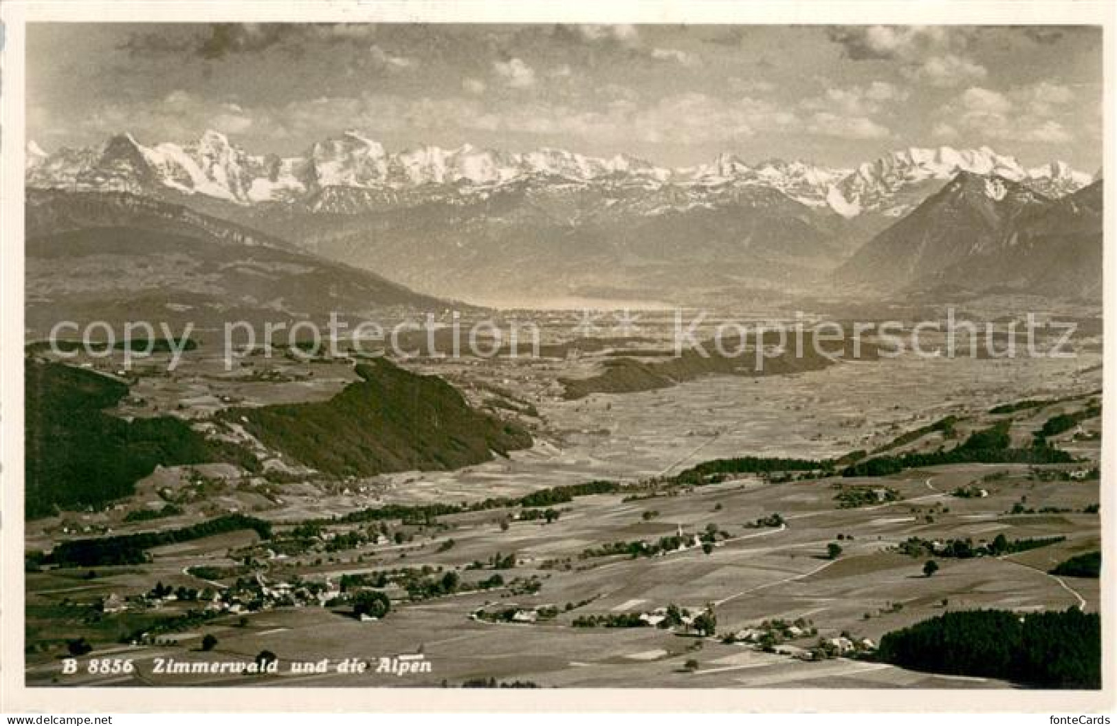 13731297 Zimmerwald BE Panorama Mit Alpen Feldpost  - Other & Unclassified