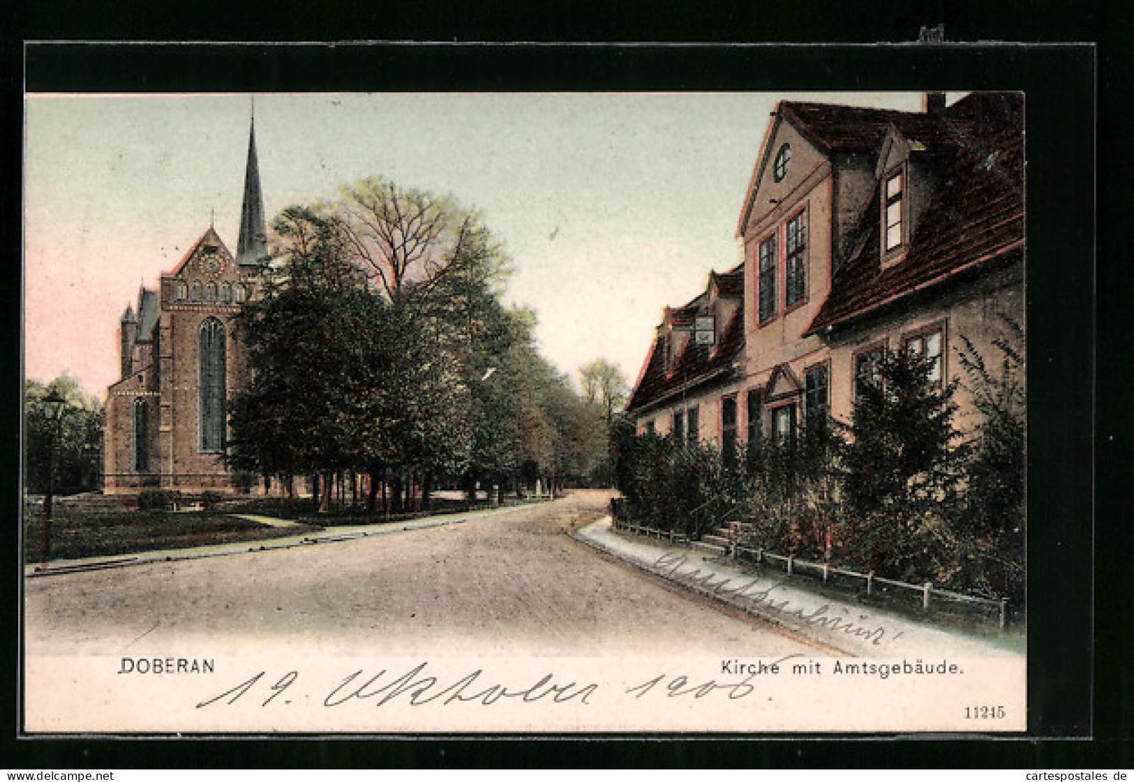 AK Doberan, Kirche Mit Amtsgebäude  - Bad Doberan