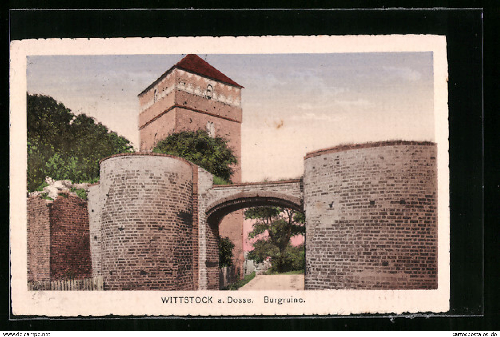 AK Wittstock A. Dosse, Burgruine  - Wittstock