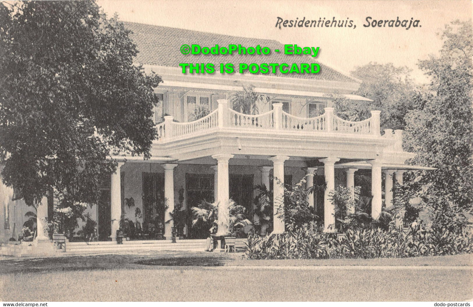 R347521 Soerabaja. Residentiehuis. Postcard - Monde