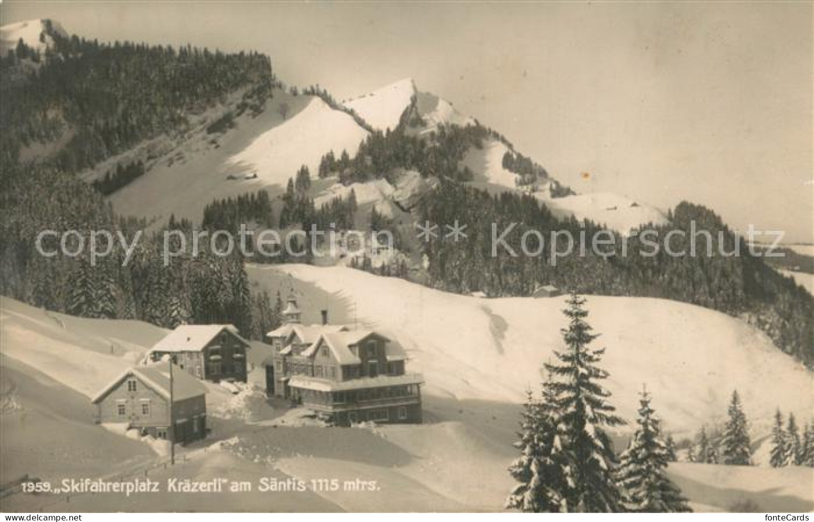 13729987 Saentis AR Skifahrerplatz Kraezerli Saentis AR - Andere & Zonder Classificatie