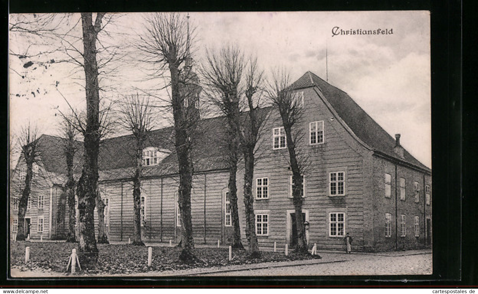 AK Christiansfeld, Strassenpartie Mit Gebäudeansicht  - Danemark