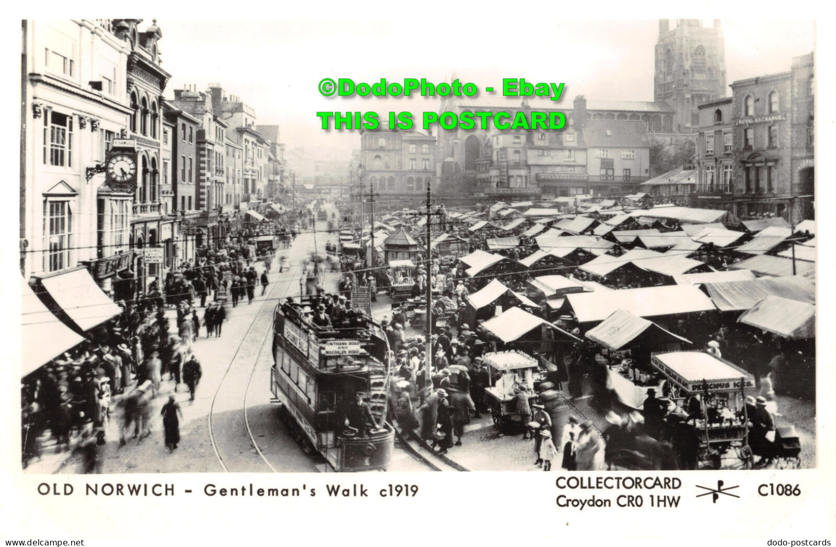 R347735 Old Norwich. Gentleman Walk. Collectorcard. C 1086. 1919 - Monde
