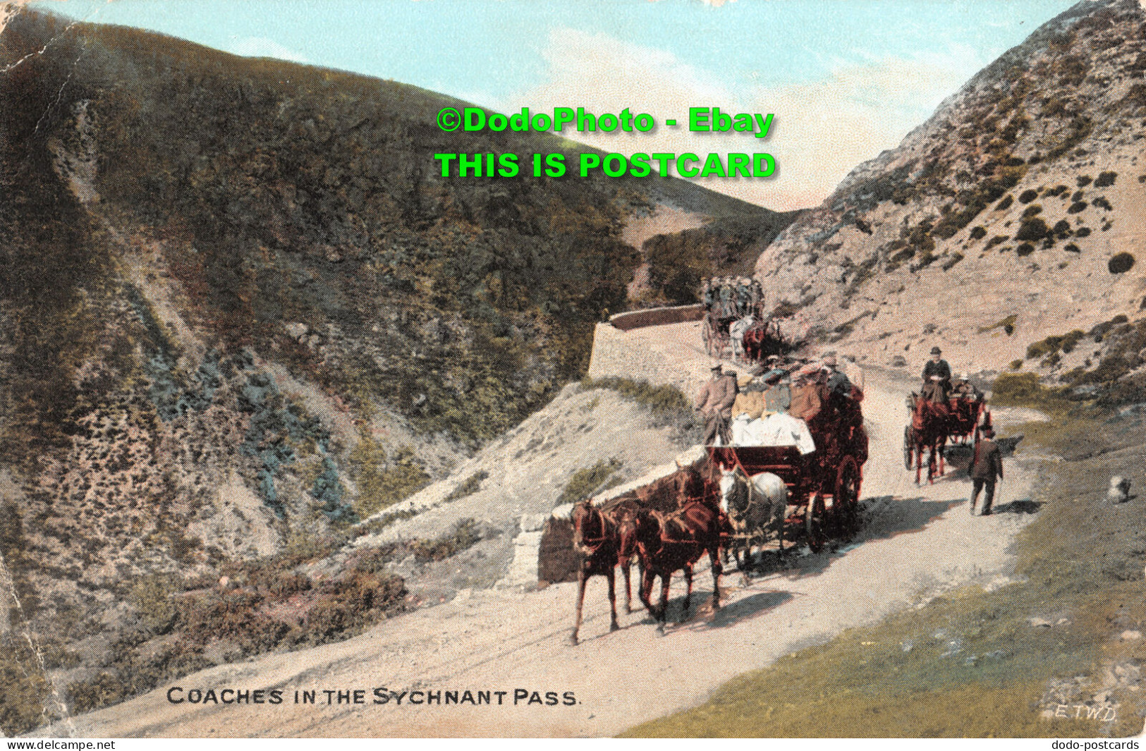 R347738 Coaches In The Sychnant Pass. E. T. W. D. 1939 - Monde