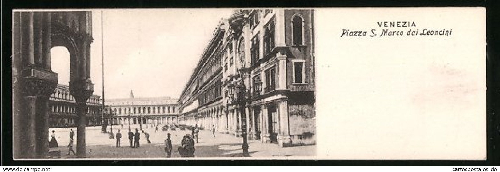 Mini-Cartolina Venezia, Piazza S. Marco Dai Leoncini  - Venezia (Venice)