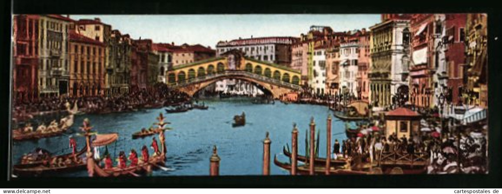 Mini-Cartolina Venezia, Ponte Di Rialto  - Venezia (Venice)