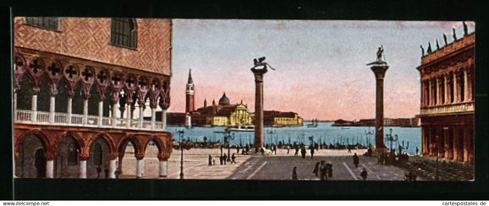 Mini-Cartolina Venezia, Piazetta S. Marco  - Venezia (Venedig)