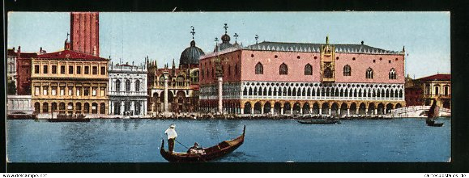 Mini-Cartolina Venezia, Panorama Dal Mare  - Venezia