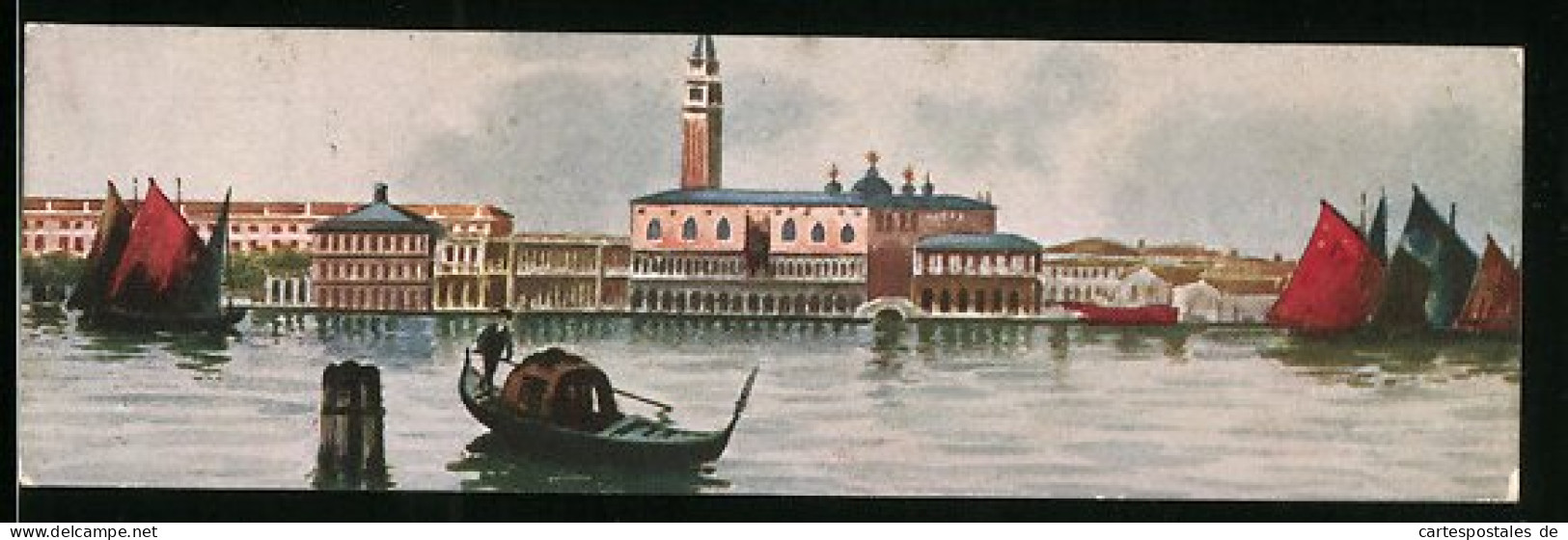 Mini-Cartolina Venezia, Panorama  - Venezia (Venice)