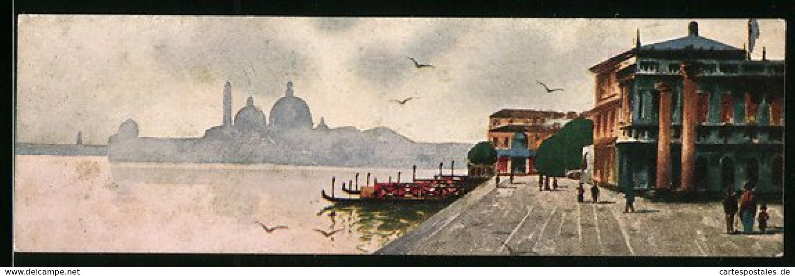 Mini-Cartolina Venezia, Molo  - Venezia (Venedig)