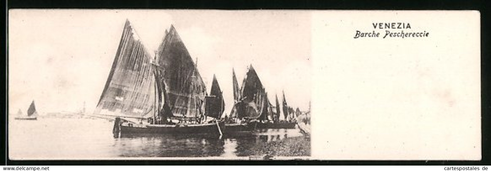 Mini-Cartolina Venezia, Barche Peschereccie  - Venezia