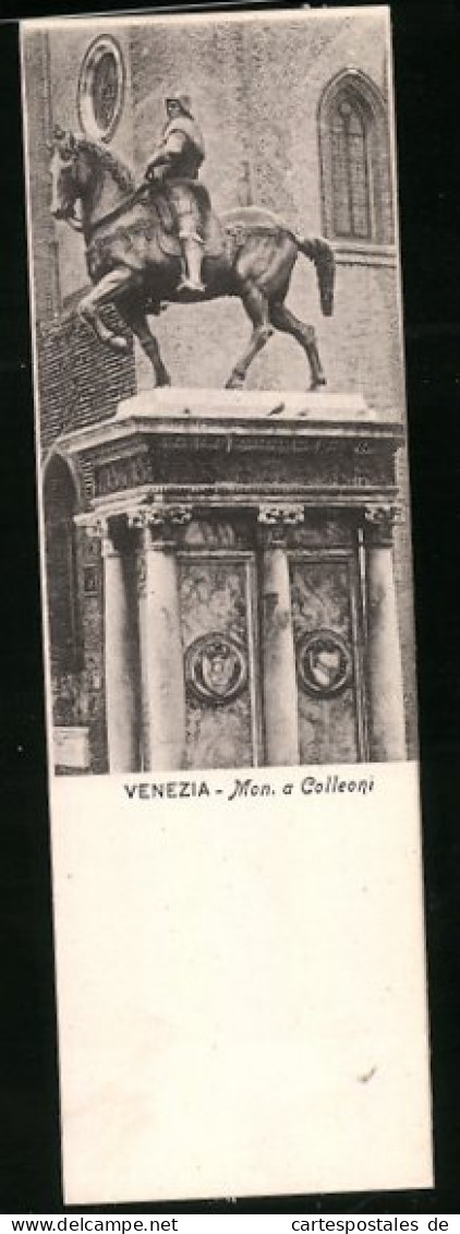 Mini-Cartolina Venezia, Monumento A Colleoni  - Venezia