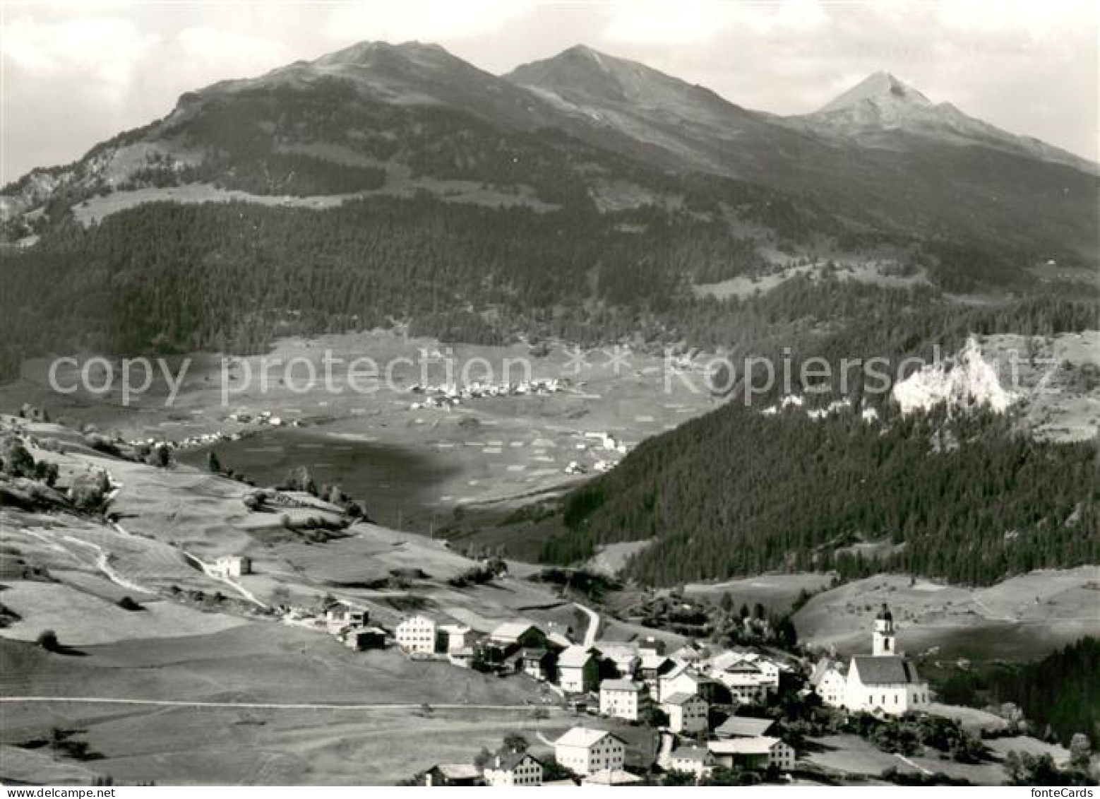 13729469 Mon Mit Blick Nach Obervaz Und Staetzerhorn Mon - Andere & Zonder Classificatie