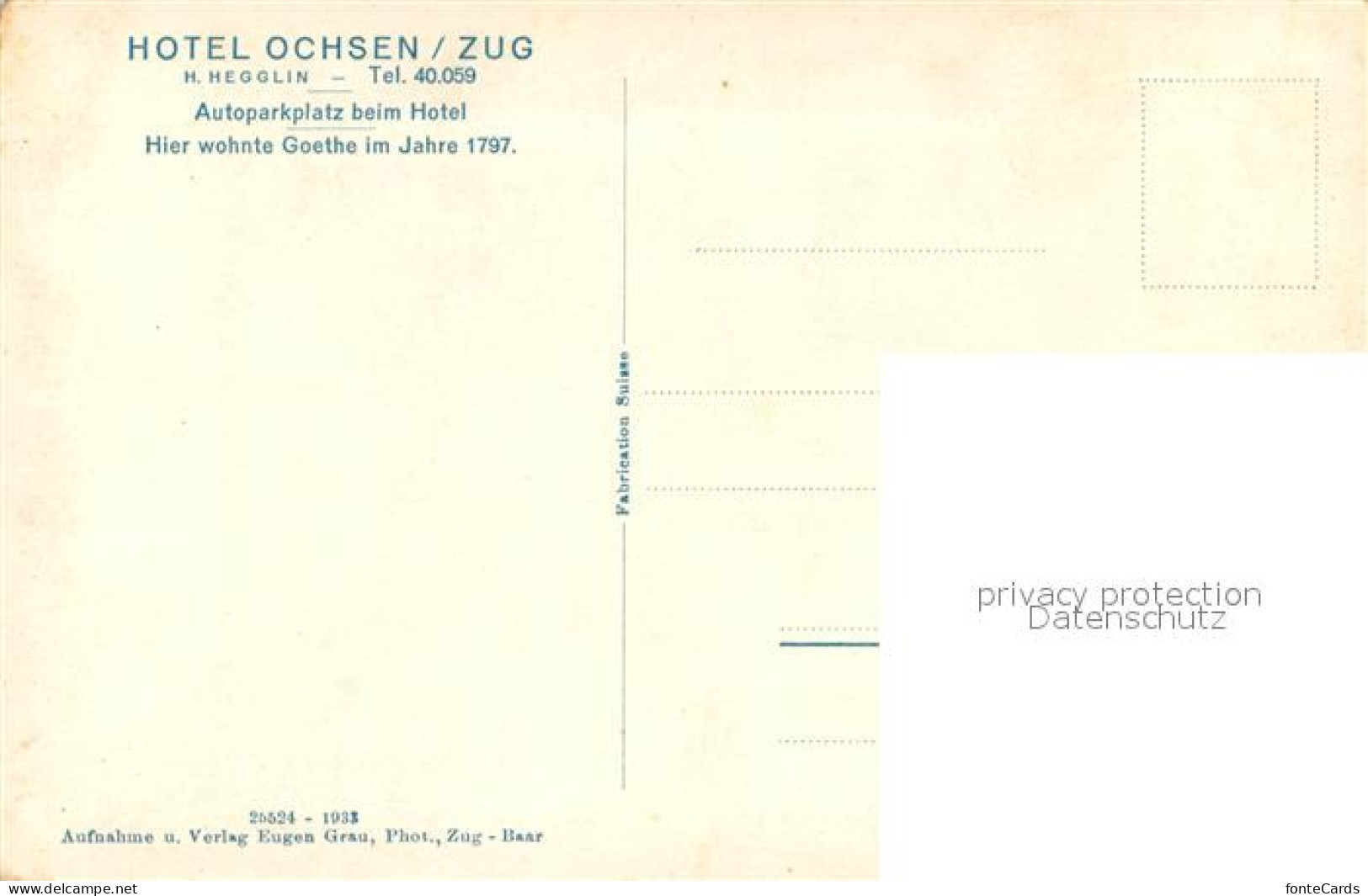 13729289 Zug ZG Hotel Ochsen Kolinplatz Brunnen Hotel Ochsen Zug ZG - Andere & Zonder Classificatie