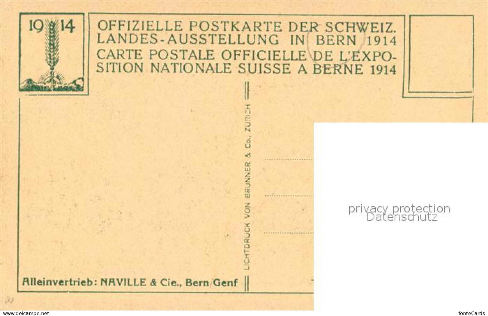 13728627 Bern BE Landesausstellung Bern 1914 Wasserwirtschaft Und Ingenieurswese - Other & Unclassified